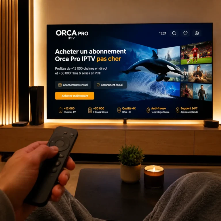 Acheter un abonnement Orca Pro IPTV pas cher