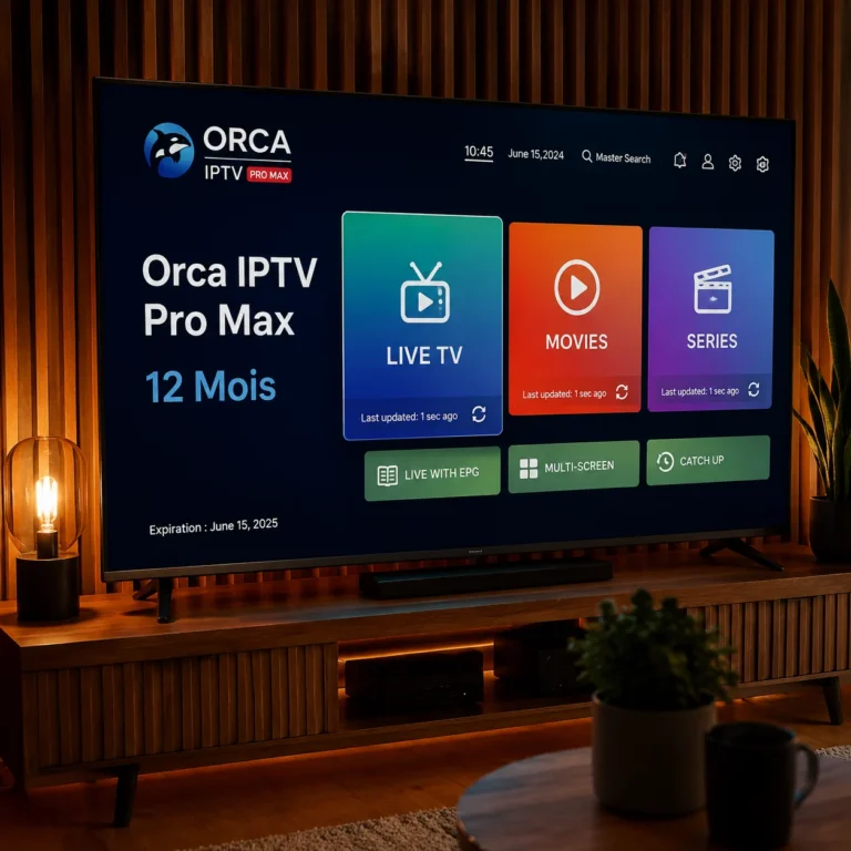 Découvrez Orca IPTV Pro Max 12 mois : L'Expérience de Visionnage Ultime